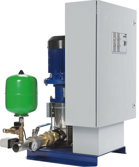 KSB: Einzelpumpenanlage Hya-Solo D FL gemäß DIN 14462 für Feuerlöscheinrichtungen. - © KSB AG
 KSB: Einzelpumpenanlage Hya-Solo D FL gemäß DIN 14462 für Feuerlöscheinrichtungen.