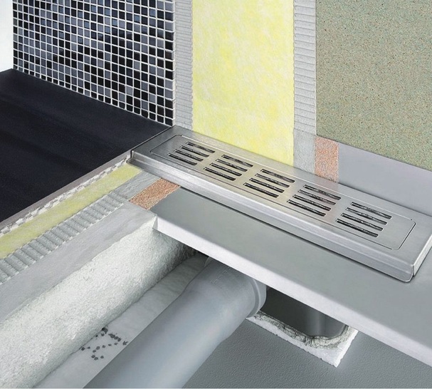 Dural: Das Ablaufsystem TI-Line bietet mit Längen von 30, 70, 90 und 100 cm eine hohe Anpassungsfähigkeit.