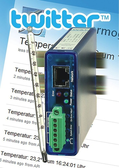 W&T: Die Web-IO-Klima-Geräte von W&T können mit dem Microblogging-Dienst Twitter zu einem weltweit erreichbaren InternetDatenlogger erweitert werden.
