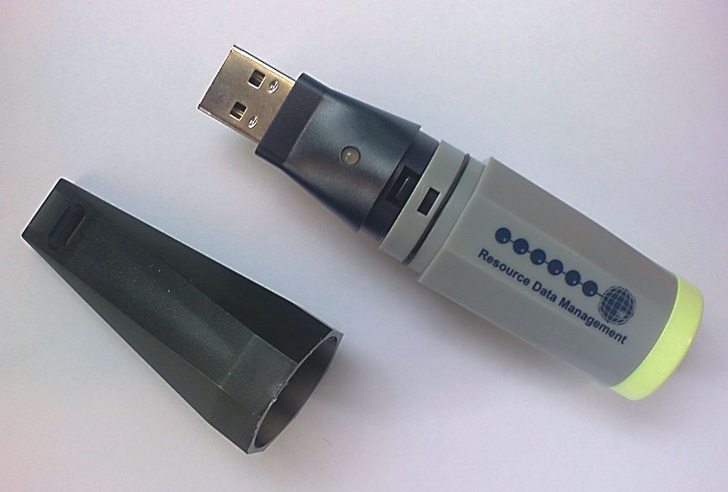 Innodaten: USB-Stick zum Aufzeichnen von Temperaturen.