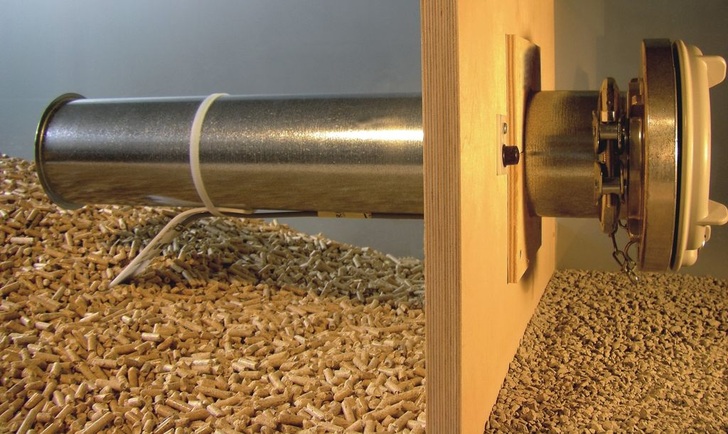 elnikosystem: Füllstandsbegrenzer für Pelletlager.