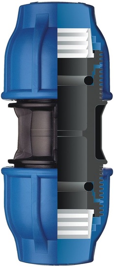 Akatherm FIP: Mit dem Magnum-Klemmfitting wird eine dauerhaft dichte, zugfeste Verbindung hergestellt, die im Bedarfsfall aktiv nachgedichtet werden kann. - © Akatherm FIP
 Akatherm FIP: Mit dem Magnum-Klemmfitting wird eine dauerhaft dichte, zugfeste Verbindung hergestellt, die im Bedarfsfall aktiv nachgedichtet werden kann.