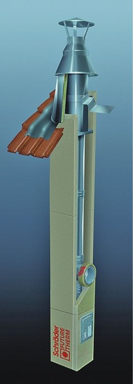 Schräder: Leichtbau-Schornstein FutureTherm. - © Schräder
 Schräder: Leichtbau-Schornstein FutureTherm.