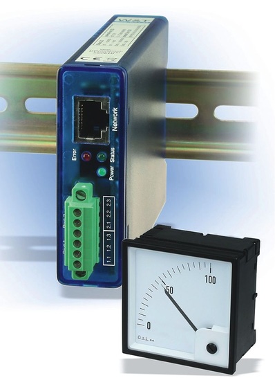 W&T: Über das Web-IO Analog-In/-Out können analoge Messdaten über das Netzwerk übertragen werden.