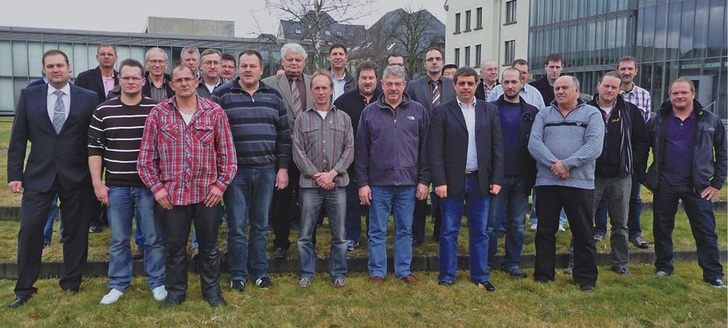 Teilnehmer der Roadshow „Wertanlage Wärmepumpe“ von Hottgenroth / ETU und Rehau.