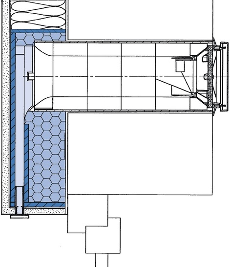 Lunos: Lunotherm Fassadenelement zur unsichtbaren Zuluftversorgung. - © Lunos
 Lunos: Lunotherm Fassadenelement zur unsichtbaren Zuluftversorgung.