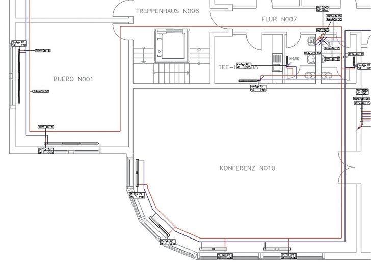 Bei der Heizkörperauslegung unterstützt mh-Tools mit vielen automatischen Funktionen.