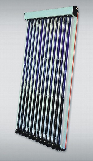 mp-tec: Vakuumröhrenkollektor VRK 12 premium mit bis zu 300 °C Stillstandstemperatur. - © mp-tec
 mp-tec: Vakuumröhrenkollektor VRK 12 premium mit bis zu 300 °C Stillstandstemperatur.