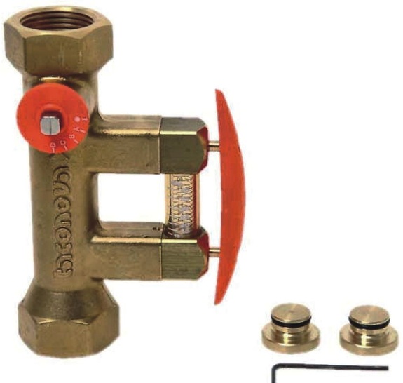 Taconova: Setter Bypass SD zum Einregulieren von Kollektorfeldern.