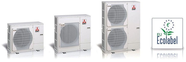 Mitsubishi Electric: Die Ecodan-Wärmepumpenreihe ist mit dem europäischen Umweltzeichen ausgezeichnet worden.