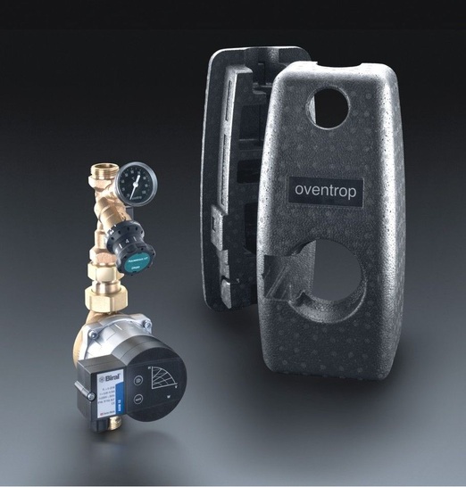 Oventrop: Zirkulationsstation Regucirc B mit energiesparender Hocheffizienzpumpe.