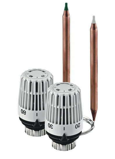 Heimeier: Thermostat-Kopf K mit Anlege- oder Tauchfühler.