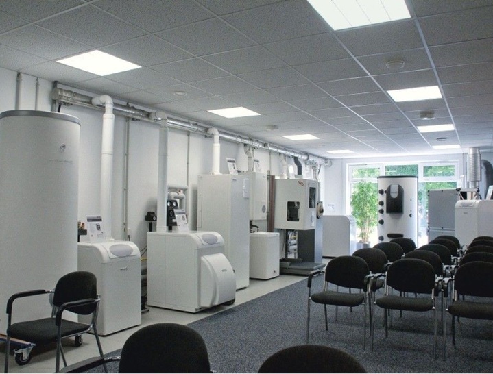 Brötje-Heizungssysteme im Betrieb und zum ­Anfassen im neuen Schulungszentrum Chemnitz.