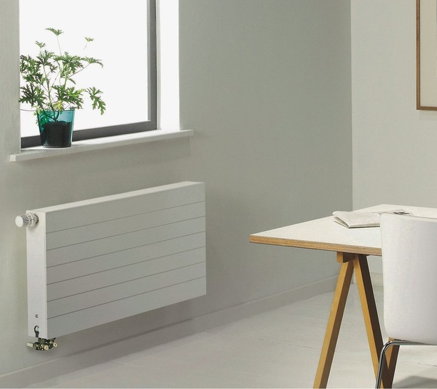 Purmo: Ramo Ventil Compact mit schnörkelloser Optik und integrierter Ventilgarnitur.