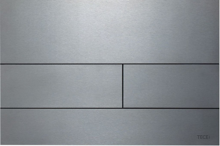 WC-Betätigung Tecesquare mit Antifingerprint-Beschichtung. - © Tece
 WC-Betätigung Tecesquare mit Antifingerprint-Beschichtung.