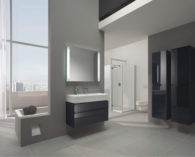 Keramag: HochglanzlackBadmöbel der Serie Xeno.