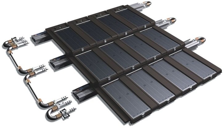 Panotron: Solarziegel und thermische Infrastruktur. - © Panotron
