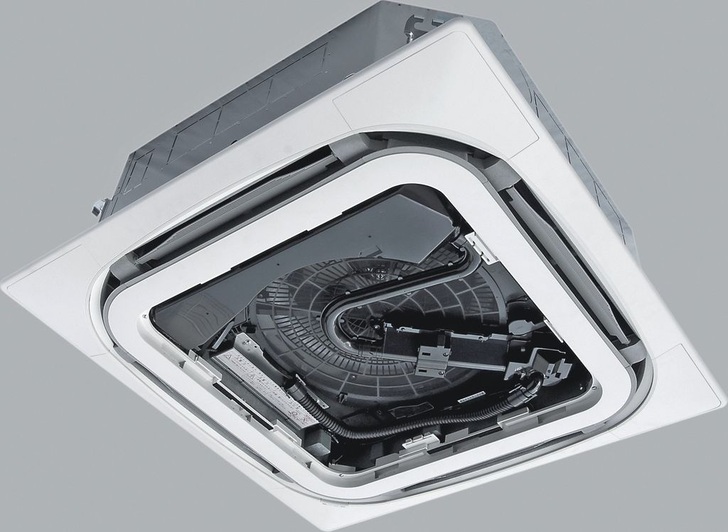 Daikin: Selbstreinigendes Round-Flow-Kassettengerät.