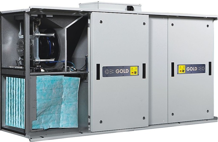 Swegon: Schmales Lüftungsgerät Gold LP.