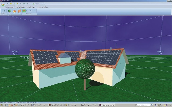 Valentin: 3D-Visualisierung mit PV*SOL Expert 4.5.
