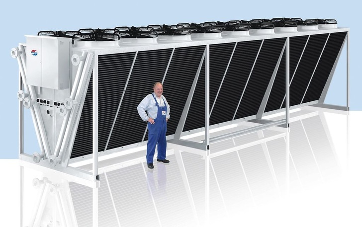 Güntner: V-Block-Rückkühler GFD bis 1,7 MW. - © Güntner
 Güntner: V-Block-Rückkühler GFD bis 1,7 MW.