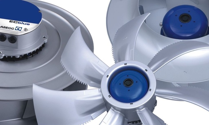 Ziehl-Abegg: Ventilatoren mit ECblue-Antriebstechnik. - © Ziehl-Abegg
