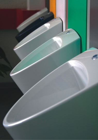 Saniku: Wasserlose Urinal Culu One. - © Saniku
 Saniku: Wasserlose Urinal Culu One.