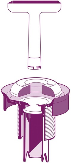 Aquis: iqua-Urinal-System zur Umrüstung herkömmlicher Urinale auf wasserlosen Betrieb. - © Foto: Aquis
