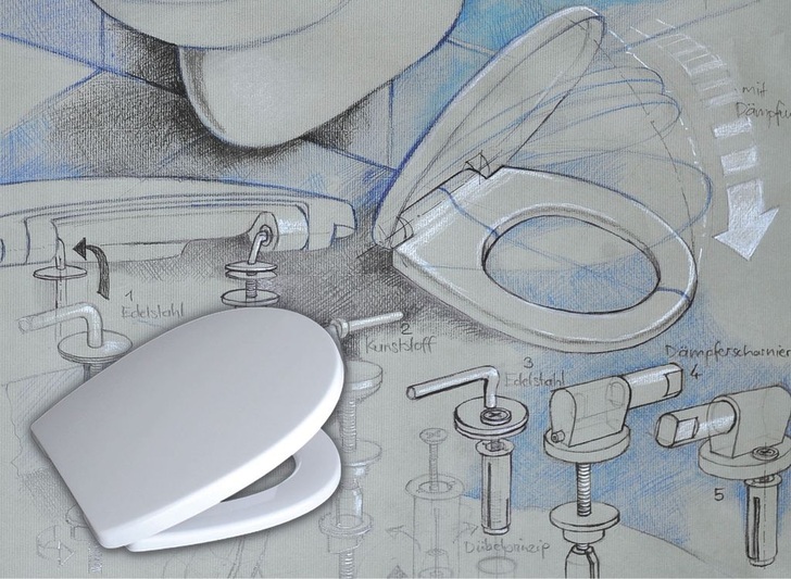 Sanit-WC-Sitze 3000 und 3000 D. - © Sanit
 Sanit-WC-Sitze 3000 und 3000 D.