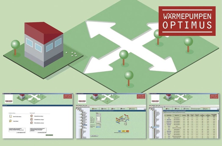 Stiebel Eltron: Software Wärmepumpen-Optimus inklusive Hydrau­lischem Abgleich. - © Stiebel Eltron
