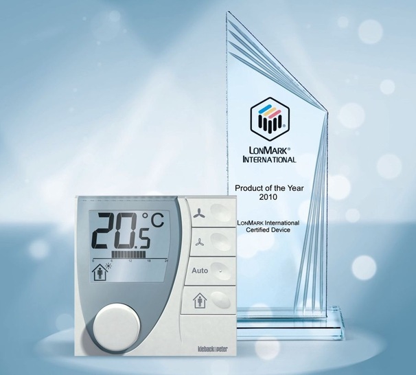 Das beste von LonMark zertifizierte Produkt im Jahr 2010 ist das Raumbedien-Modul RBW3xx-L von Kieback&Peter.