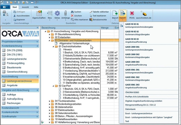 Screenshot ORCA AVA.