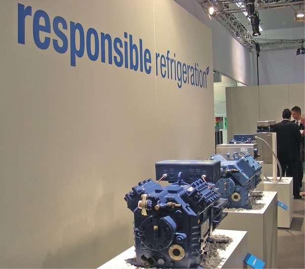 Abb. 1 Aus Sicht von Bock — Messeslogan: responsable refrigeration (verantwortungsvolle Kältetechnik) — gehört den natürlichen Kältemitteln in vielen Anwendungsgebieten die Zukunft.