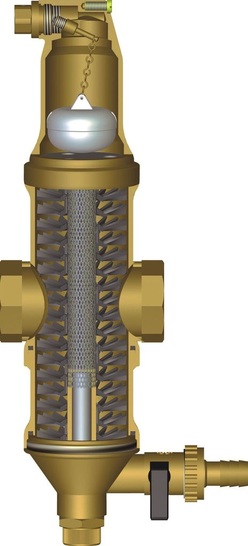 Pneumatex: Redox ZUR mit Redox-Anode, Abscheider für Mikroblasen und Schlammpartikel sowie Schnellentlüfter. - © Pneumatex
