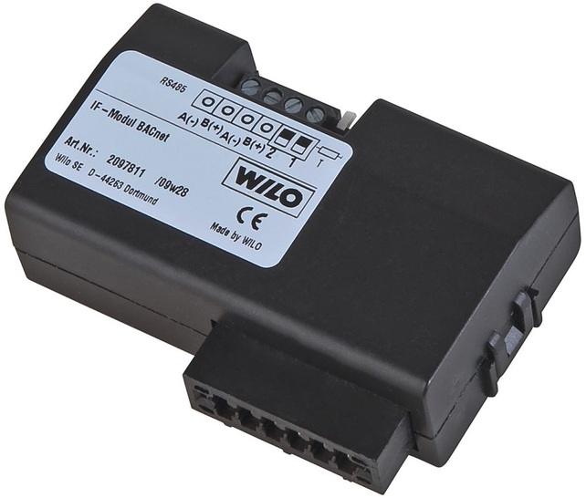 Wilo: IF-Modul BACnet für die PumpenEinbindung in die Gebäudeautomation.