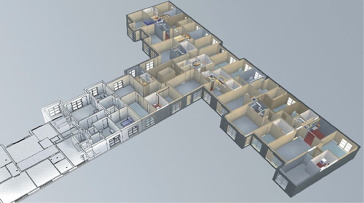 Data Design System: Per Raumerkennung wird in DDS-CAD 7.2 aus einer 2D-Zeichnung eine 3D-Planungsgrundlage.