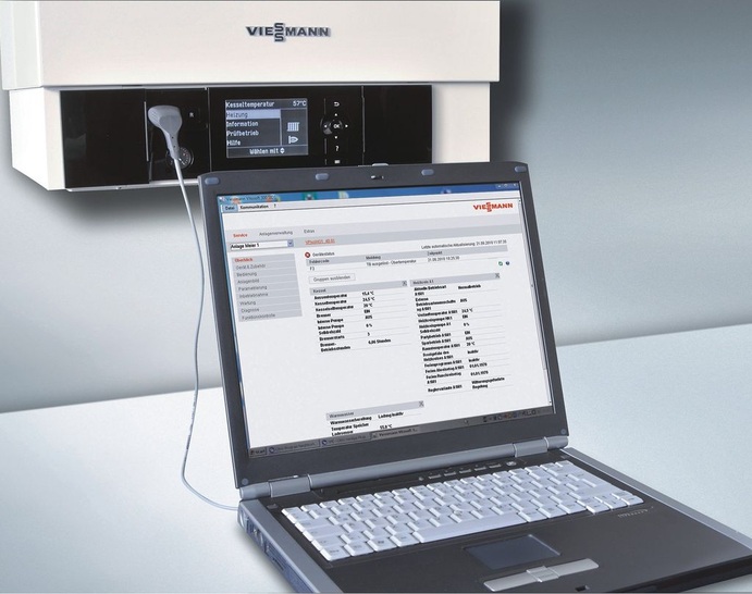 Viessmann: Vitosoft 300 für Inbetriebnahme, ­Diagnose und Service. - © Viessmann Werke
