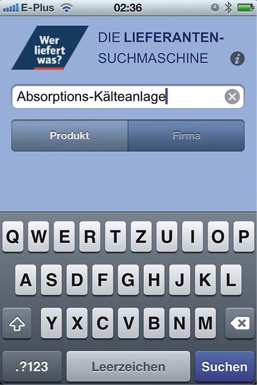 Welche Unternehmen beschäftigen sich mit Absorptions-Kälteanlagen? Die Wer-liefert-was?-App generiert 24 Treffer.