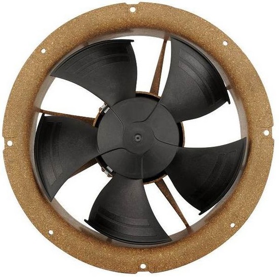 Weltneuheit von ebm-papst auf der Hannover Messe 2011: Biowerkstoff-Ventilator. (Quelle: ebm-papst)