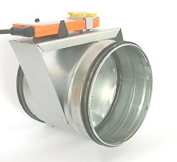 Lindab: DTBU-Absperrklappe (DN 80 bis DN 160) mit Belimo-Motor-CM. - © Lindab
 Lindab: DTBU-Absperrklappe (DN 80 bis DN 160) mit Belimo-Motor-CM.