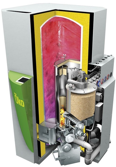 ÖkoFEN: Schnittdarstellung des Pellematic Smart. - © ÖkoFEN
 ÖkoFEN: Schnittdarstellung des Pellematic Smart.