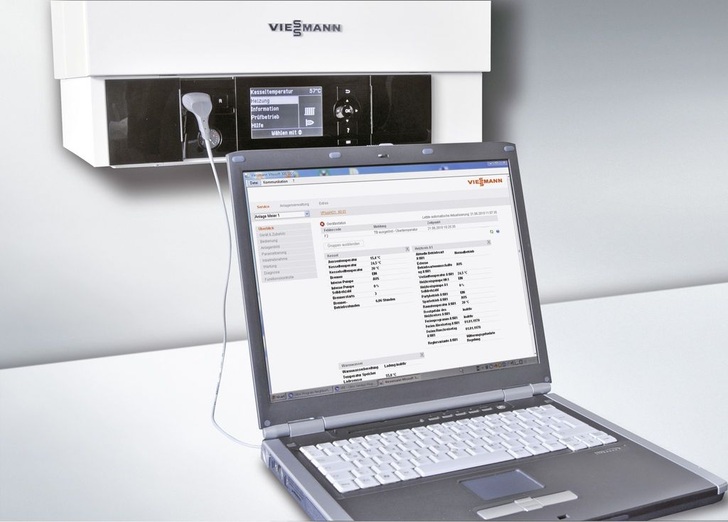 Viessmann: Gas-Brennwertwandgerät Vitodens 300-W mit automatisiertem Hydraulischem Abgleich. - © Viessmann Werke
