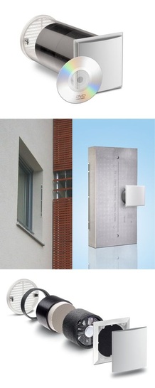 Lunos: Dezentrales Lüftungsgerät e<sup>2</sup> mit Wärmerückgewinnung. - © Lunos
 Lunos: Dezentrales Lüftungsgerät e2 mit Wärmerückgewinnung.