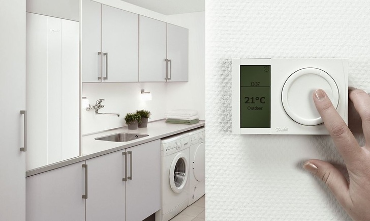 Mit dem Danfoss Air System kann über den drahtlosen ­Regler Air Dial die Lüftung nach Wunsch und Bedarf ­eingestellt werden.