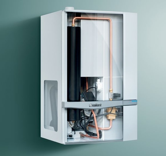 Das erste wandhängende Brennstoffzellen-Heizgerät mit 1 kW elektrischer und 2 kW thermischer Leistung wird ab Herbst 2011 im deutschlandweiten Praxistest Callux erprobt. (Quelle: Vaillant)