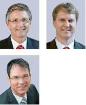 Verantworten den Vertrieb von AL-KO-ThermProdukten: Walter Mayer, Wolfgang Mayer und Peter Puffe.