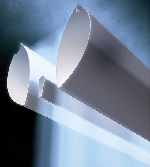 Teddington: Bei dem DruckkammerDüsensystem Evolvent wird der Luftstrom in einen Primär- und einen stützenden Sekundärstrahl aufgeteilt. - © Teddington
 Teddington: Bei dem DruckkammerDüsensystem Evolvent wird der Luftstrom in einen Primär- und einen stützenden Sekundärstrahl aufgeteilt.