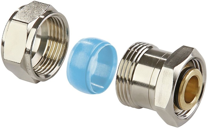 Simplex: Schwarzrohradapter (hier für ¾“ Eurokonus).