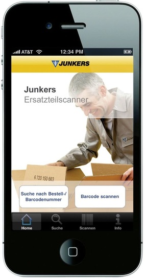 Die App „Junkers Scan“ zeigt Detailinformationen von Ersatzteilen an. - © Junkers
