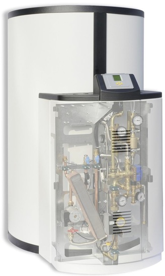 Wagner: Pufferspeicher mit Hydraulikblock von Ratiocompact 700.